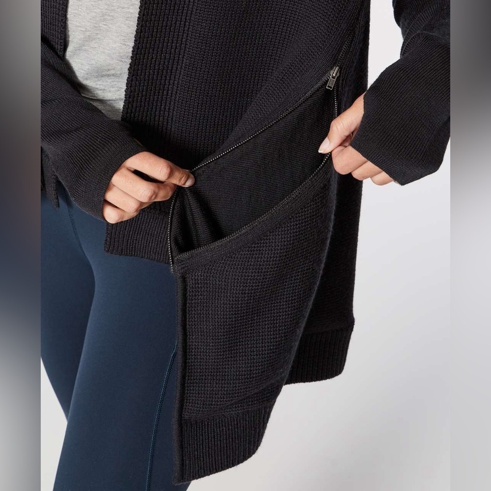 Lululemon Wrap It Up Sweater - Black - Picture 1 of 6